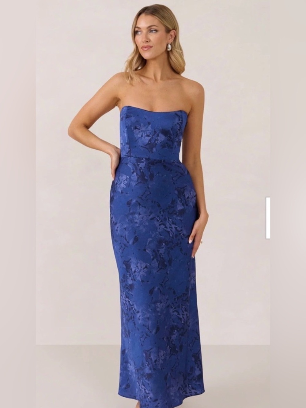 Park and Fifth- Brodie Dress- Color Azure Jacquard Size Medium